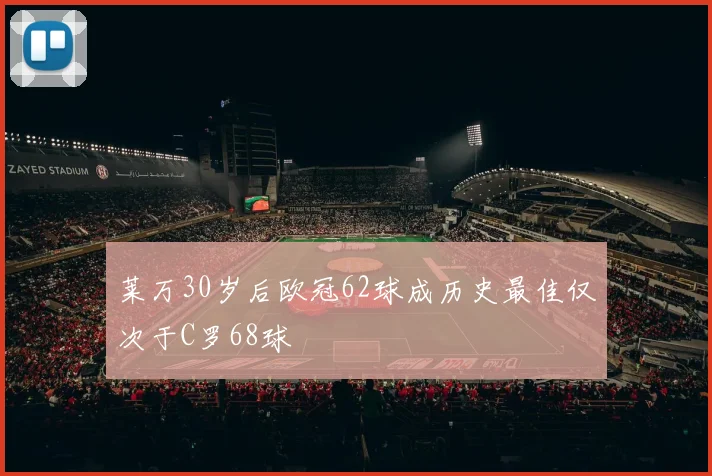 莱万30岁后欧冠62球成历史最佳仅次于C罗68球
